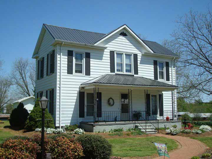 Newly installed metal roof in Cary, NC